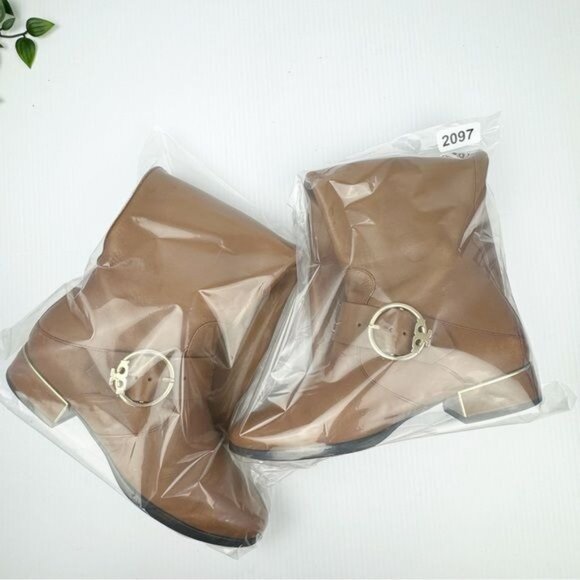 Tory Burch Sofia Riding Boot Hi Veg in Festival Brown Size 7 - Picture 10 of 10